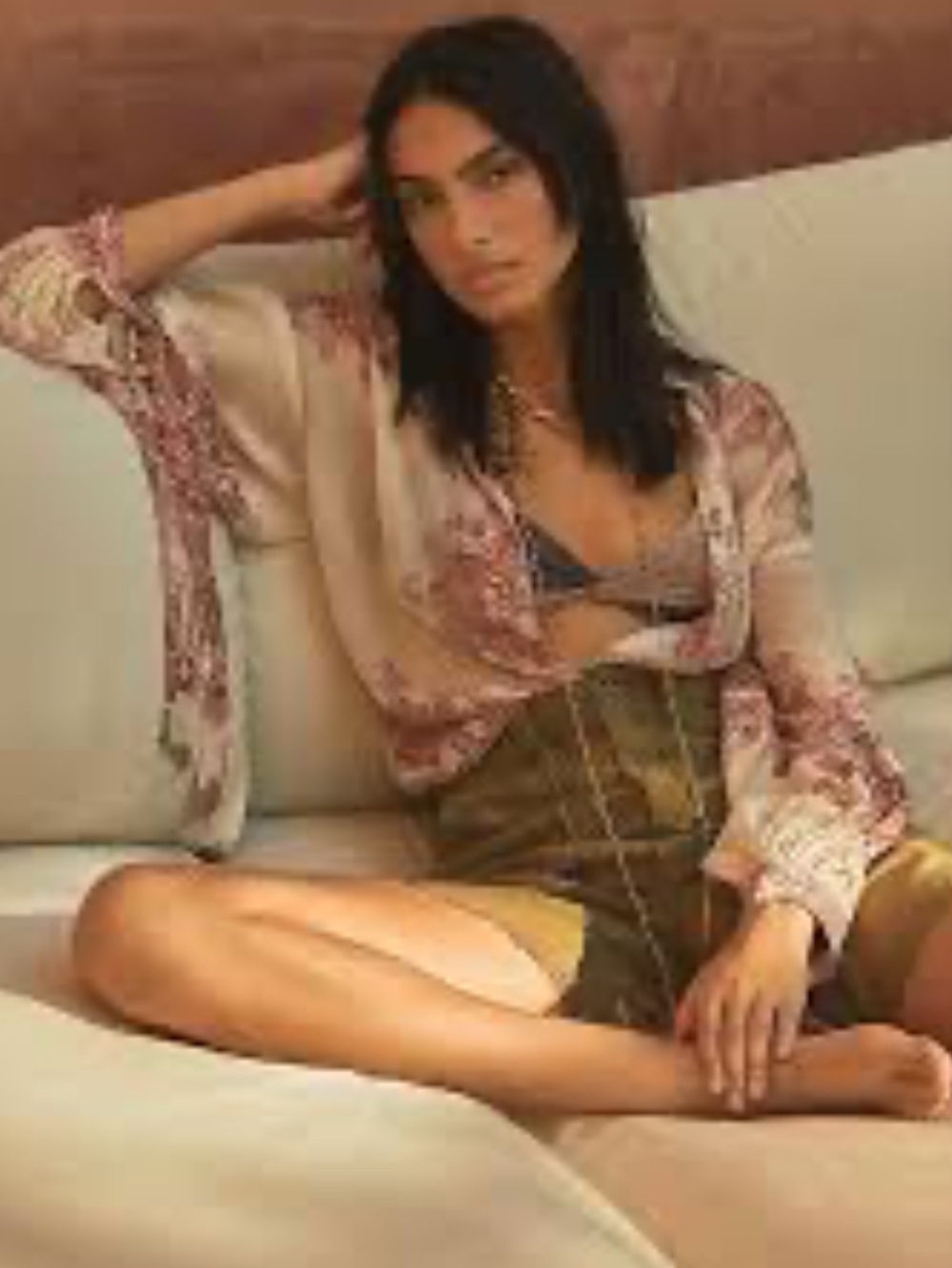 Anthropologie Forever That Girl Silk floral blouse with bow sleeves and camisole - Picture 5 of 13
